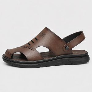 Dép Sandal Nam Da Bò Bít Mũi DSD06 (1)