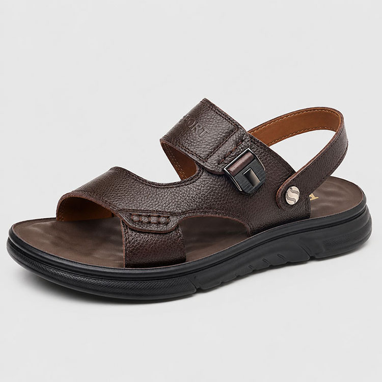 Dép Sandal Nam Da Bò Thật DSD02 (1)