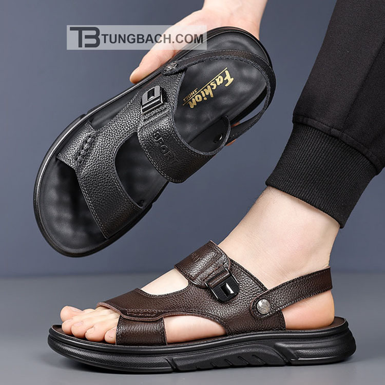 Dép Sandal Nam Da Bò Thật DSD02 (19)
