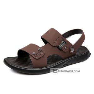 Dép Sandal Nam Da Microfiber Đế PU Êm Chân DSD08 - Ảnh 6