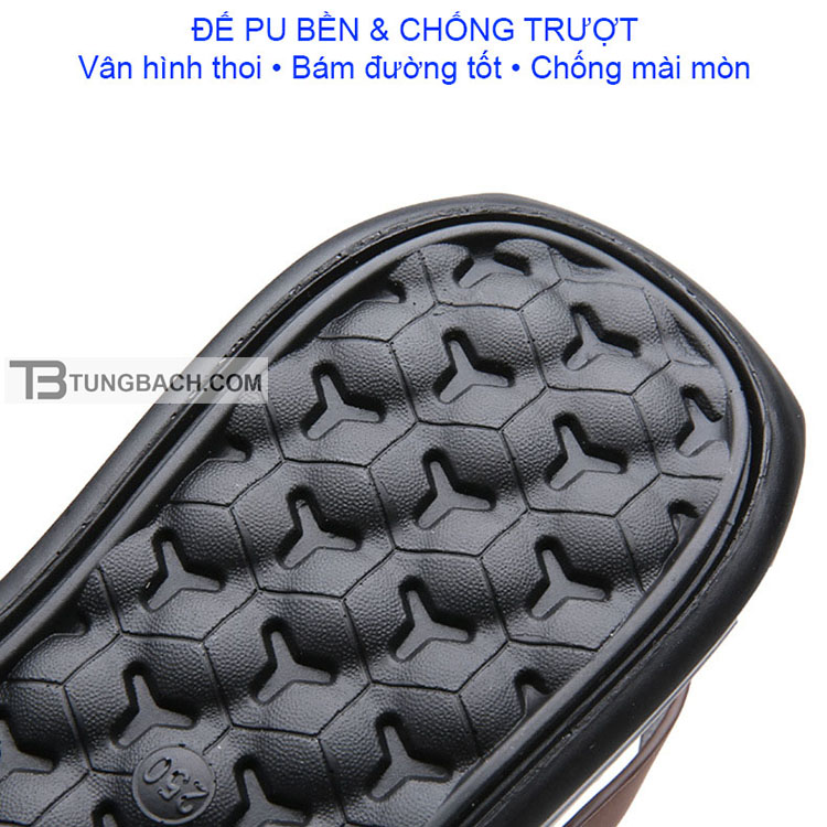 Dép Sandal Nam Da Microfiber Đế PU Êm Chân DSD08 - Ảnh 9
