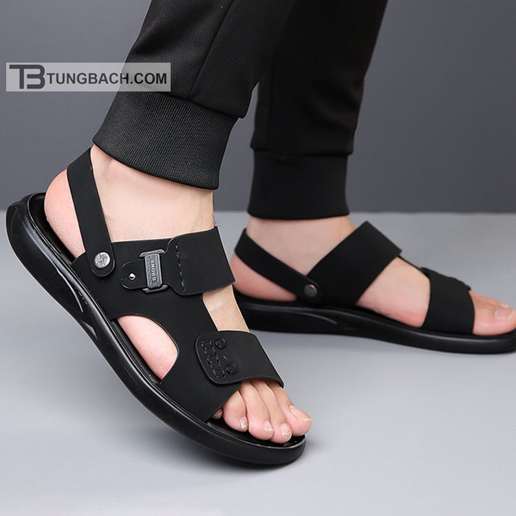 Dép Sandal Nam Da Microfiber Đế PU Êm Chân DSD08 (18)