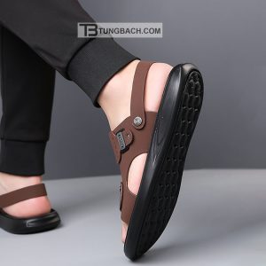 Dép Sandal Nam Da Microfiber Đế PU Êm Chân DSD08 (19)