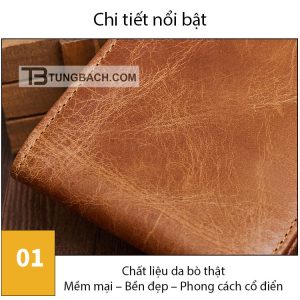 Ví Da Bò Nam VD010 Phong Cách Cổ Điển - Ảnh 13