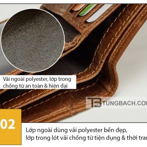 Ví Da Bò Nam VD010 Phong Cách Cổ Điển - Ảnh 14